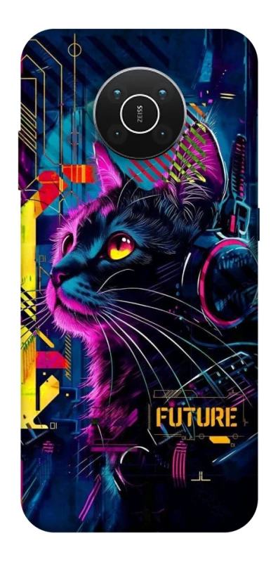 Чохол на Nokia X10 / X20 Cyber Cat v2 фото 1 з 1