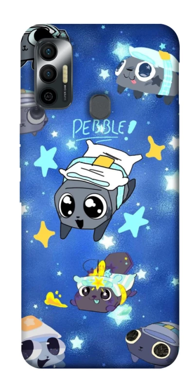 Чехол на TECNO Spark 7 Pebble kitten stars фото 1 из 1