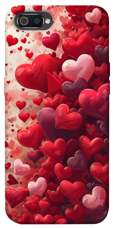 Чохол на Realme C2 Many hearts фото 1 з 1