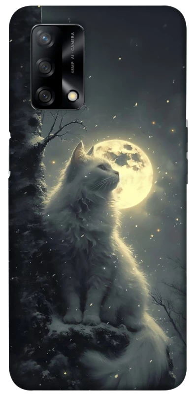 Чехол на Oppo A74 4G Кот под луной фото 1 из 1