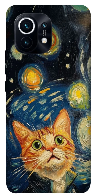 Чехол на Xiaomi Mi 11 paint cat фото 1 из 1