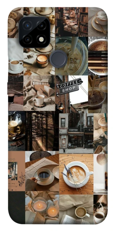 Чехол на Realme C21 Coffee collage ver.3 фото 1 из 1