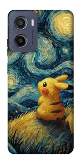 Чохол на Motorola Moto G05 Pikachu and Van Gogh фото 1 з 1