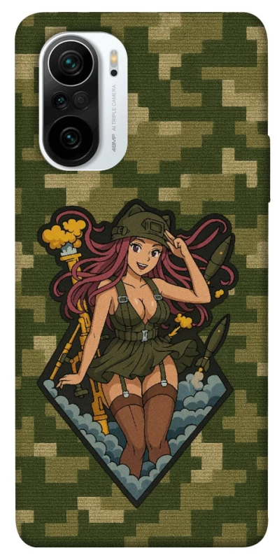 Чохол на Xiaomi Redmi K40 / K40 Pro / K40 Pro+ / Poco F3 Military Waifu фото 1 з 1