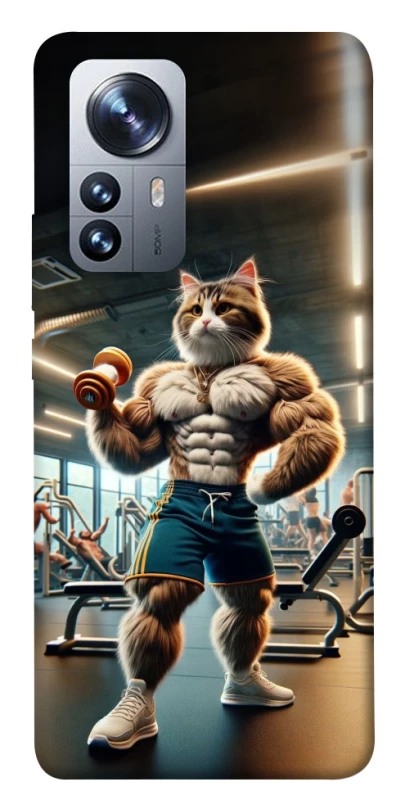 Чехол на Xiaomi 12 / 12X Качок кот фото 1 из 1