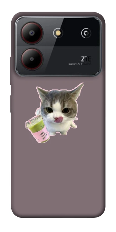 Чохол на ZTE Blade A54 4G cat matcha фото 1 з 1