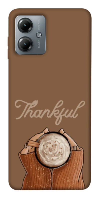 Чохол на Motorola Moto G14 Thankful coffee фото 1 з 1