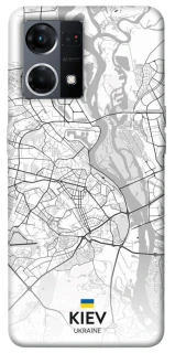Чехол на Oppo Reno 7 4G Kiev white map фото 1 из 1
