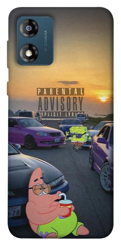 Чохол на Motorola Moto E13 Патрік на перегонах фото 1 з 1