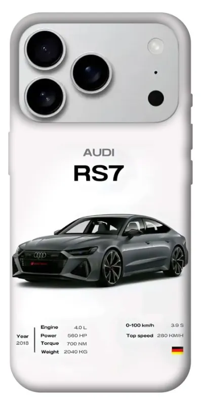 Чохол на Apple iPhone 18 Pro Max Audi RS7 фото 1 з 2
