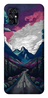 Чехол на ZTE Blade V2020 Smart Нарисованные горы фото 1 из 1