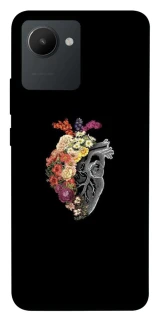 Чехол на Realme C30 Heart with flowers фото 1 из 1