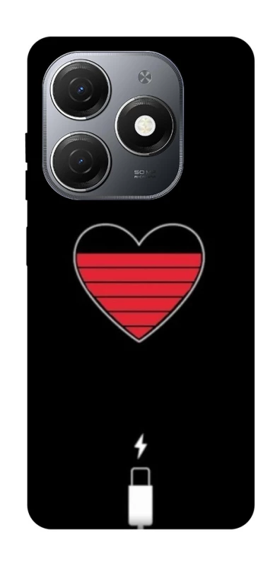 Чохол на TECNO Spark 20 Charge your heart фото 1 з 1