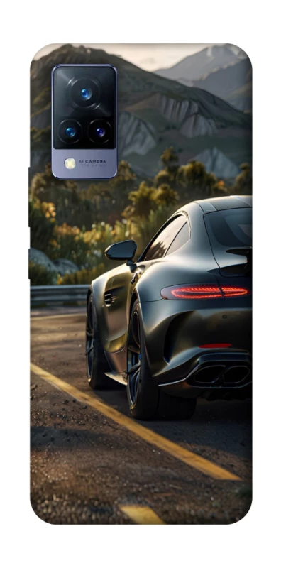 Чехол на Vivo V21 Car in the mountains фото 1 из 1
