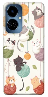 Чехол на TECNO Camon 19 Funny Kittens фото 1 из 1