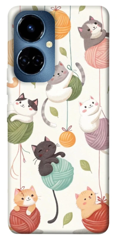 Чехол на TECNO Camon 19 Pro Funny Kittens фото 1 из 1