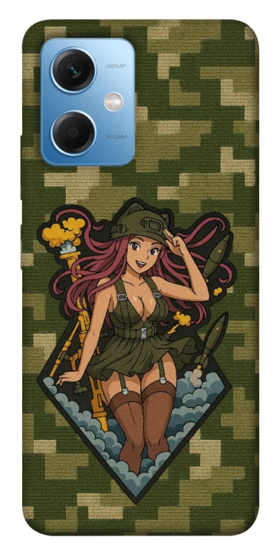 Чехол на Xiaomi Poco X5 5G Military Waifu фото 1 из 1