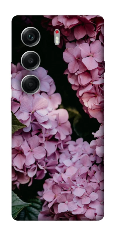 Чохол на Tecno Camon 40 Рожеві гартензії фото 1 з 1