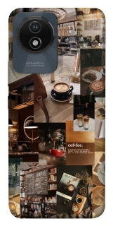 Чехол на Vivo Y02 Coffee collage ver.2 фото 1 из 1