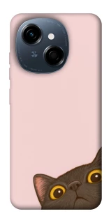 Чехол на TECNO Spark Go 1 Peeping cat фото 1 Чехол на TECNO Spark Go 1 Peeping cat фото 1 из 1