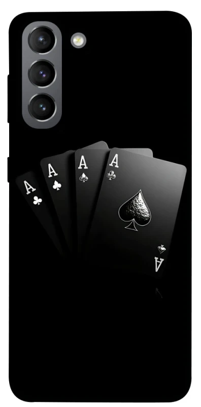 Чохол на Samsung Galaxy S21 Black Cards фото 1 з 1