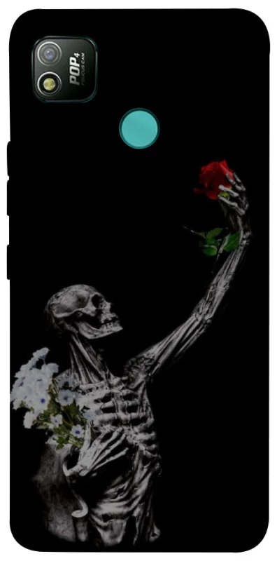 Чехол на TECNO POP 4 Skeleton vs Rose фото 1 из 1