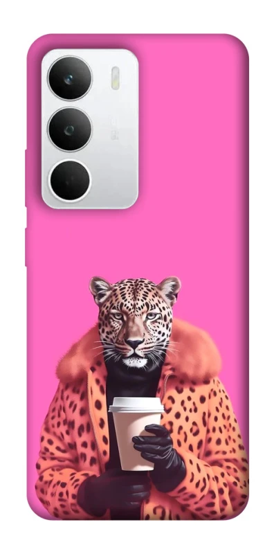 Чохол на Realme C71 Леопард з кавою фото 1 з 1