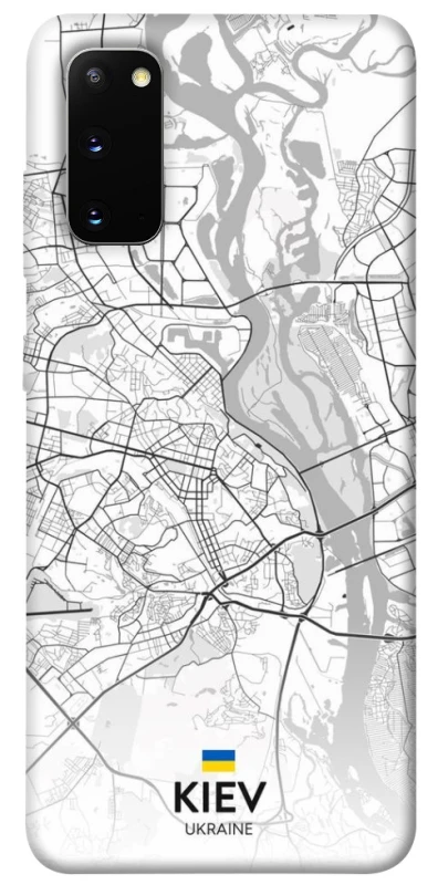 Чохол на Samsung Galaxy S20 Kiev white map фото 1 з 1