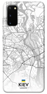 Чехол на Samsung Galaxy S20 Kiev white map фото 1 из 1