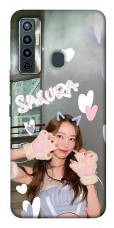 Чехол на TECNO Camon 17 Sakura - LE SSERAFIM фото 1 из 1