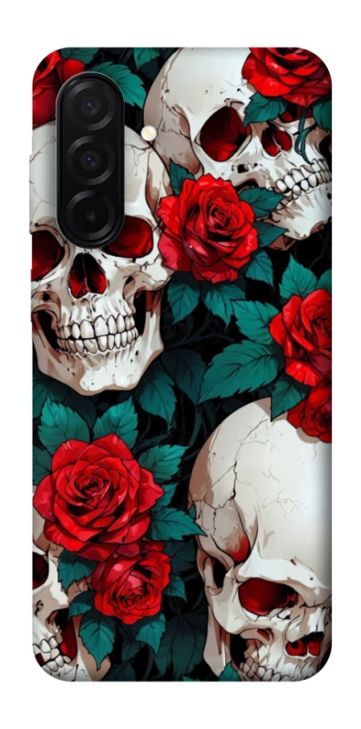 Чохол на Samsung Galaxy A26 5G skull and rose фото 1 з 1