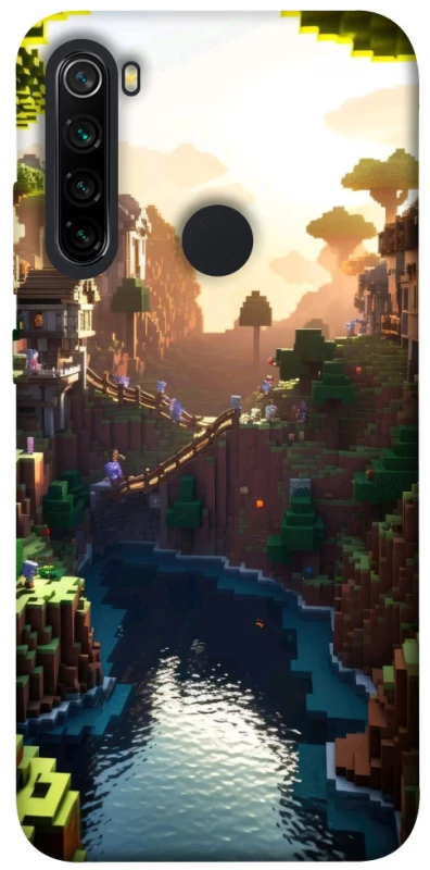Чехол на Xiaomi Redmi Note 8 Minecraft sunset фото 1 из 1