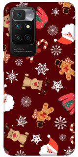 Чехол на Xiaomi Redmi 10 Новогодний v6 фото 1 из 1