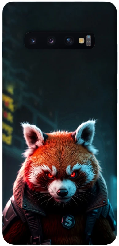 Чохол на Samsung Galaxy S10+ Cyber Red Panda фото 1 з 1