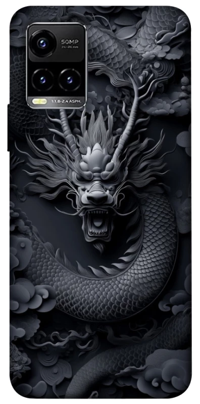 Чехол на Vivo Y21 / Y33s black dragon фото 1 из 1