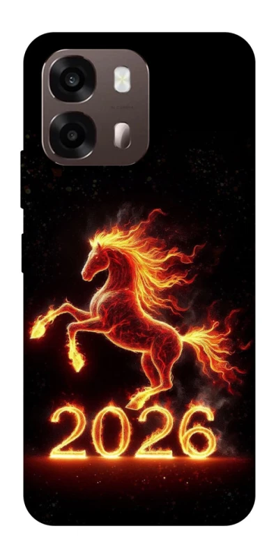 Чехол на Oppo A6 Red Fire Horse ver.1 фото 1 из 2