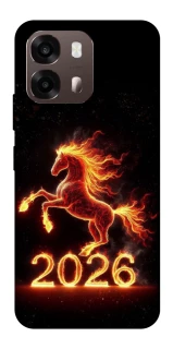 Чехол на Oppo A6 Red Fire Horse ver.1 фото 1 из 2