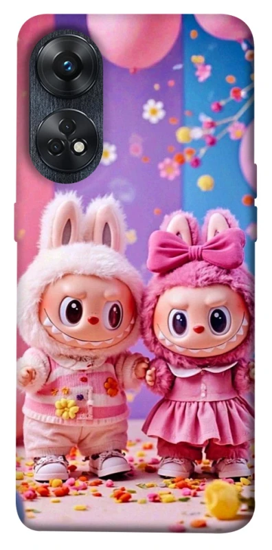 Чохол на Oppo Reno 8T 4G Labubu twins ver.2 фото 1 з 1