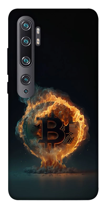 Чохол на Xiaomi Mi Note 10 / Note 10 Pro / Mi CC9 Pro Fire Bitcoin фото 1 з 1