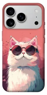 Чехол на Apple iPhone 18 Pro Max Сat with glasses фото 1 из 1