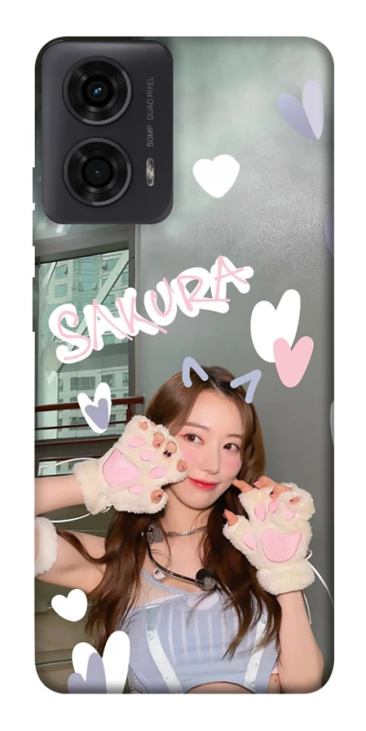 Чохол на Motorola Moto G24 Sakura - LE SSERAFIM фото 1 з 1