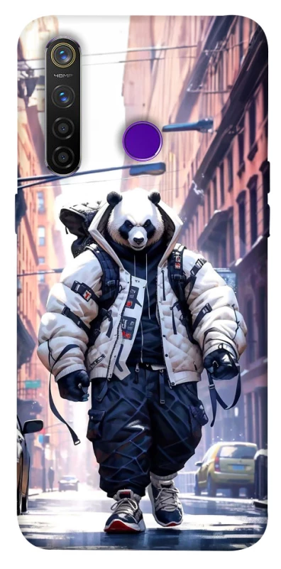 Чехол на Realme 5 Pro Панда курьер фото 1 из 1