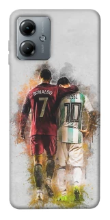 Чохол на Motorola Moto G14 Ronaldo та Messi фото 1 з 1