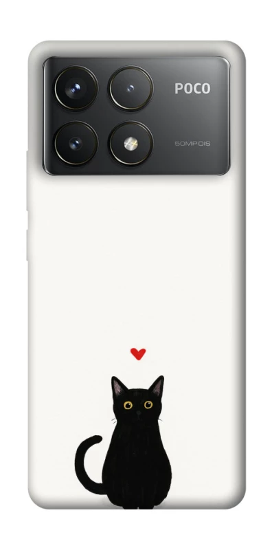 Чохол на Xiaomi Poco F6 Pro cat in love фото 1 Чохол на Xiaomi Poco F6 Pro cat in love фото 1 з 1