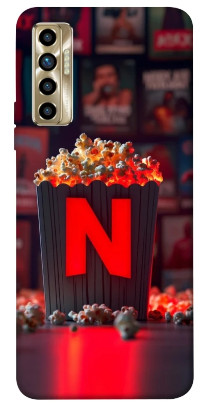 Чехол на TECNO Camon 17P Netflix and popcorn фото 1 из 1