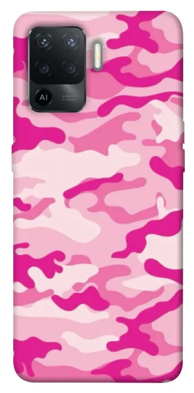 Чехол на Oppo Reno 5 Lite camouflage pink фото 1 из 1