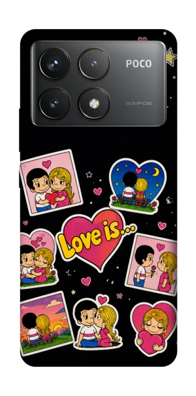 Чохол на Xiaomi Poco F6 Pro Love is фото 1 з 1