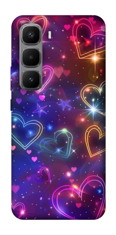Чохол на Infinix Hot 60 Pro+ Drawn hearts фото 1 з 1