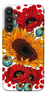 Чехол на Samsung Galaxy A34 5G Подсолнечники и маки фото 1 из 1