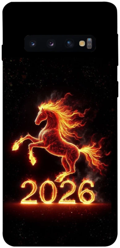Чехол на Samsung Galaxy S10 Red Fire Horse ver.1 фото 1 из 1